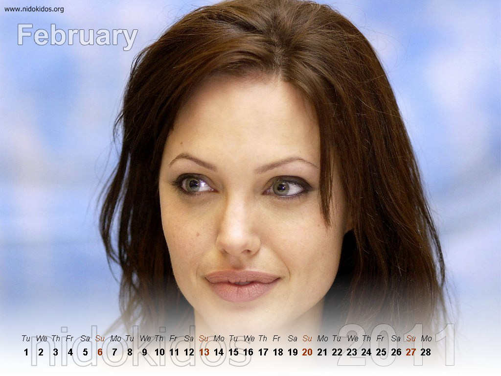 Angelina Jolie Exclusive Calendar 2011