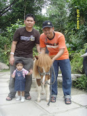 saya ,adik, damia n pony