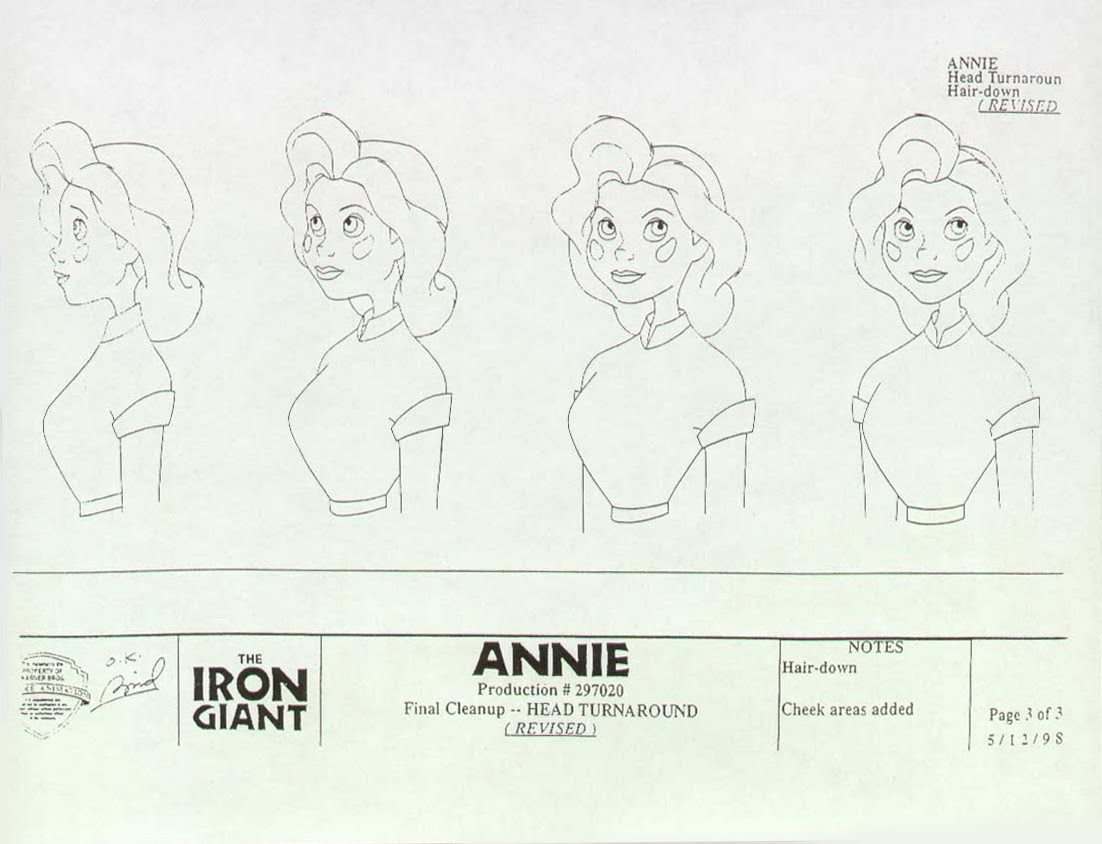 Living Lines Library The Iron Giant Character Annie Hughes