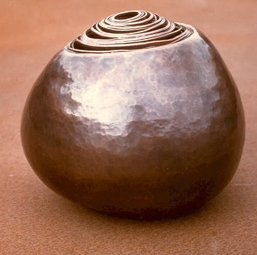 "Asymmetrical Copper Bowl"