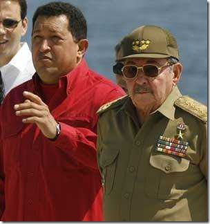 unidos por un cordón umbilical. castro-chávez viven el uno para el otro