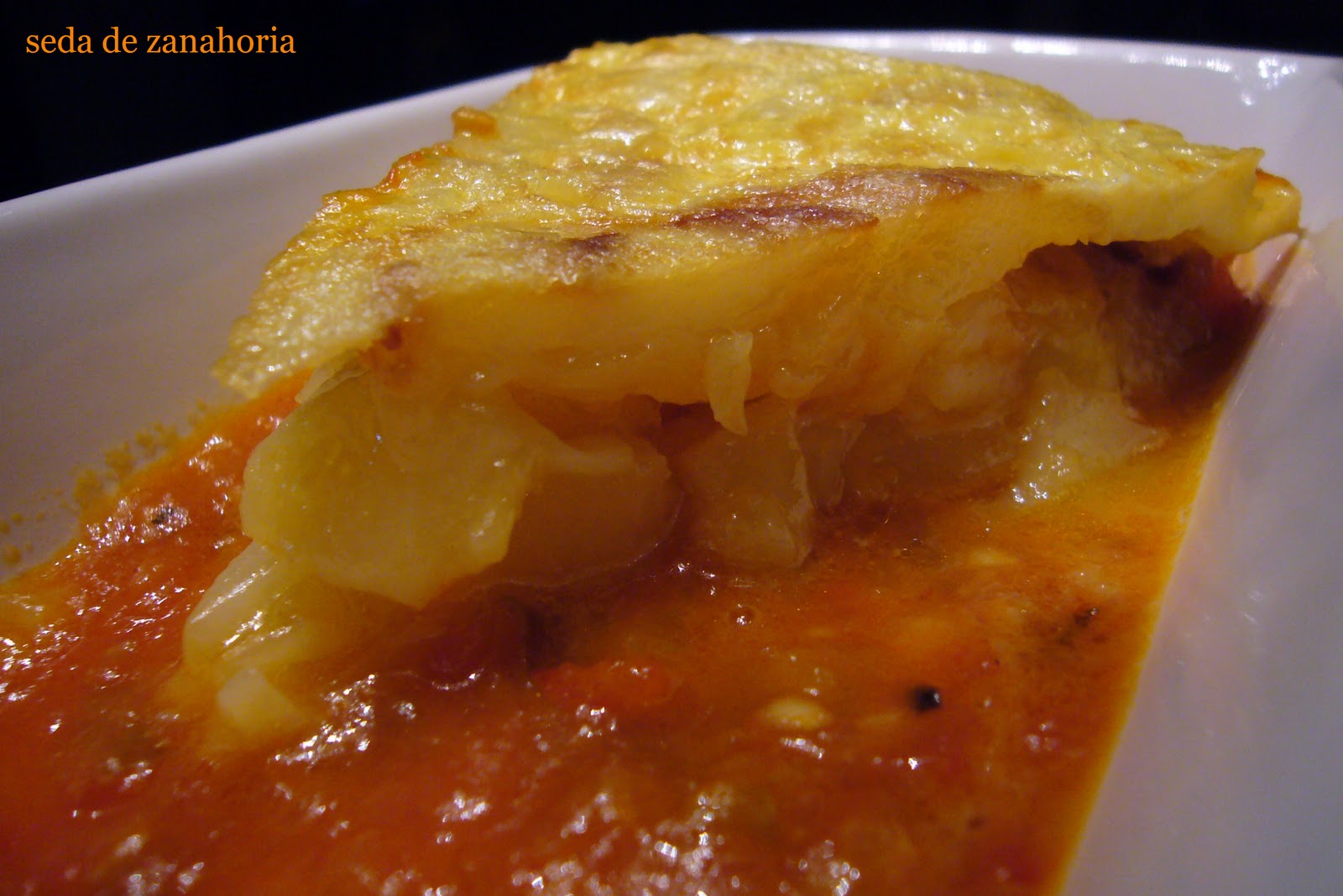 Seda de zanahoria Tortilla de Patata guisada