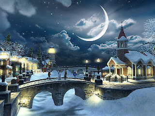Free Christmas Scenery Wallpapers