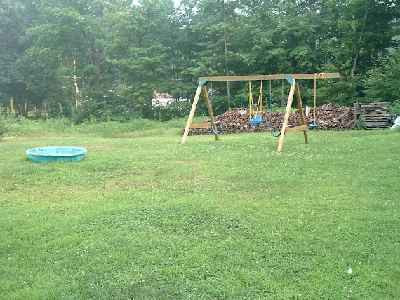 Our new swingset from Grandma!!!!!