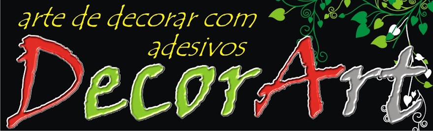decoração com Adesivos