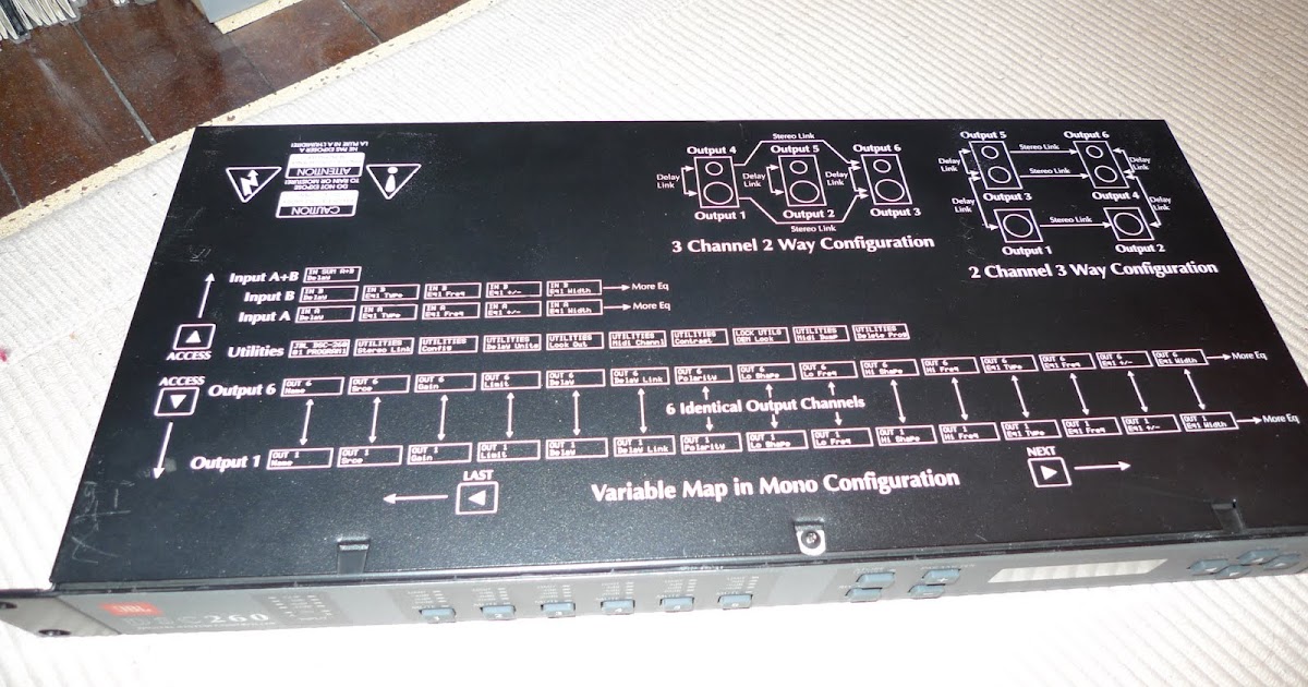 SR System Audio: JBL DSC260 – Filtre 3 voies stéréo