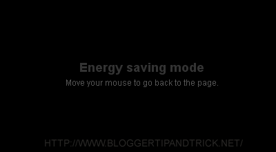 Energy Saving Mode For Blogs or Websites