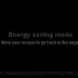 Energy saving mode for blog