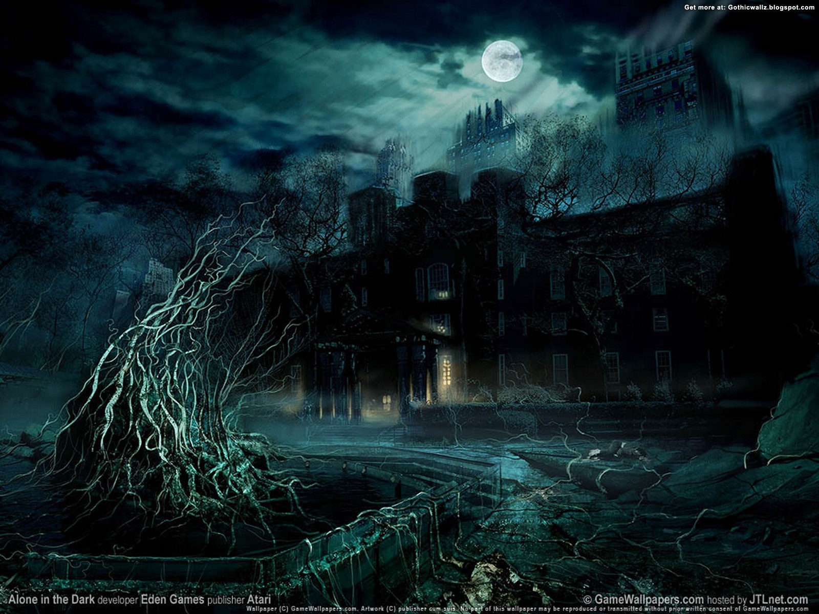 wallpaper alone in the dark | Gothic Wallpaper Download