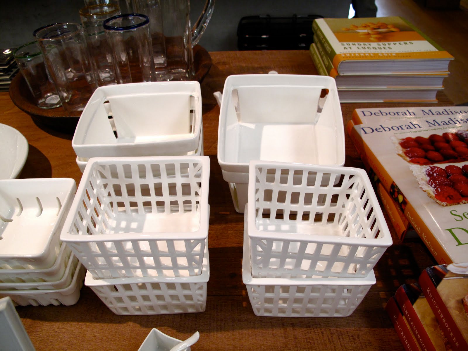 Cottage Farm pretty porcelain berry baskets