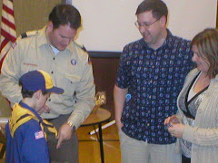 Matthew earned his Wolf Scout badge