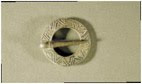 Silver circular brooch