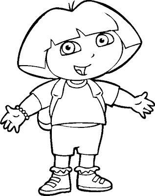Dora Coloring Sheets on Dora Coloring Pages