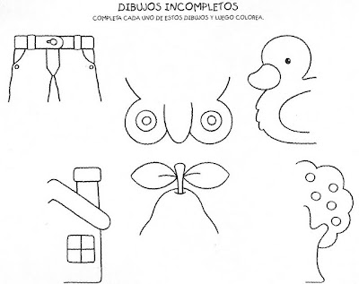 مطبوعات لأطفال رياض الاطفال أكمل الرسم Complete The Drawing