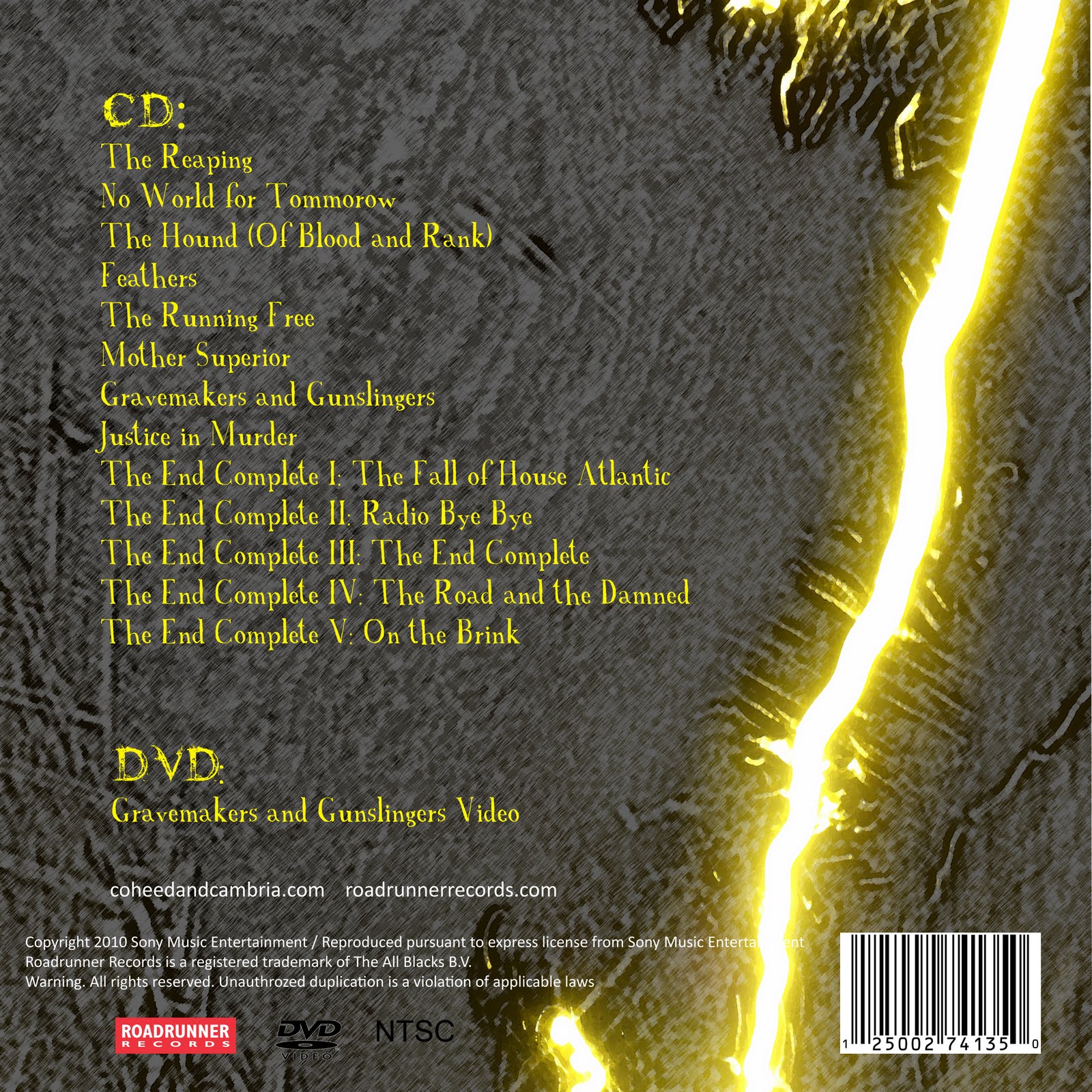 album cover back