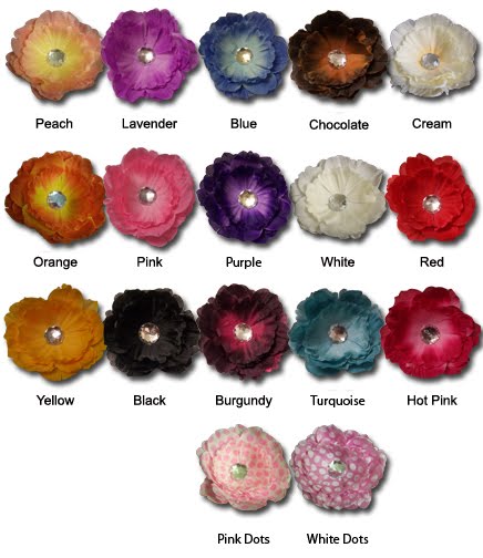 Peony Flower Chart