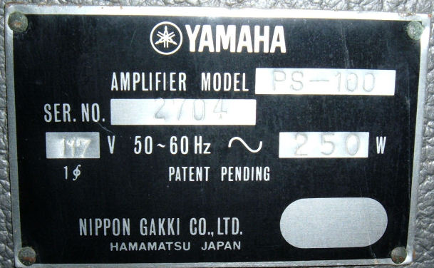 yamaha ps 100 speakers