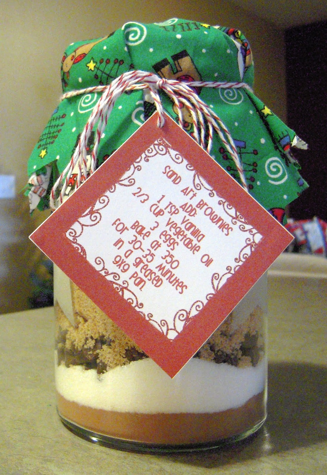 A Lil Bird told me... Neighbor Gift Ideas Sand Art Brownies