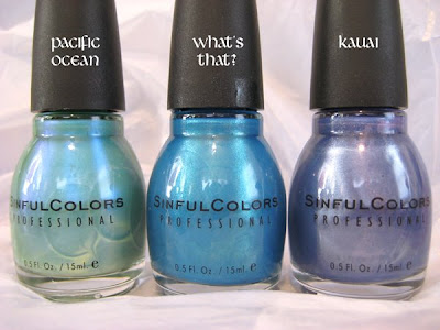 of Sinful Color polish and