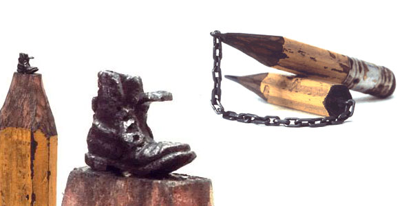 pencil carved