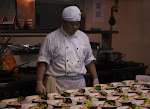 This is me in the kitchen during my food promotion!