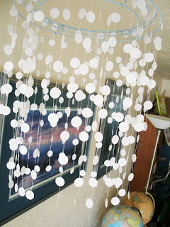 diy sticker chandelier
