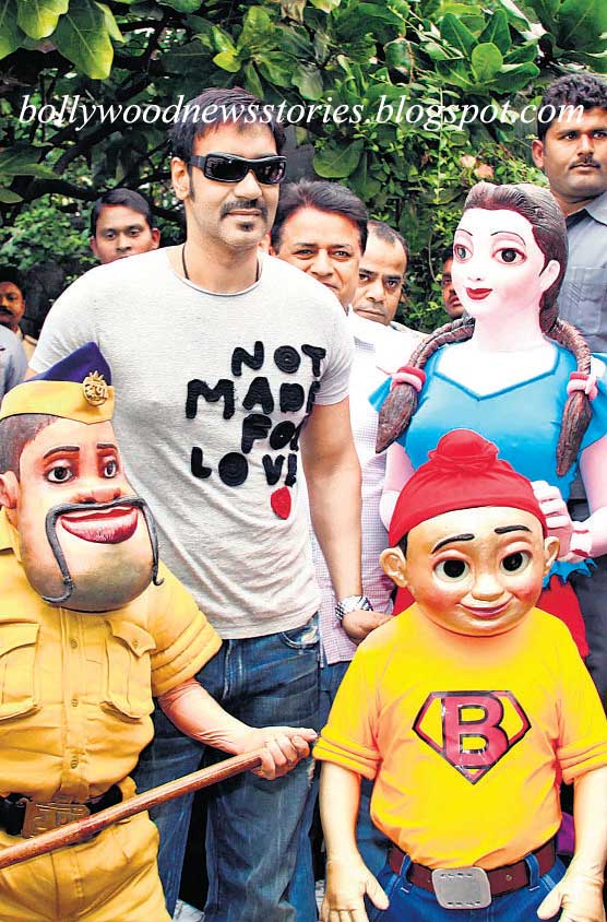 Latest News: Ajay Devgn and Cartoons From Toonpur Ka Superhero Promote Road  Safety