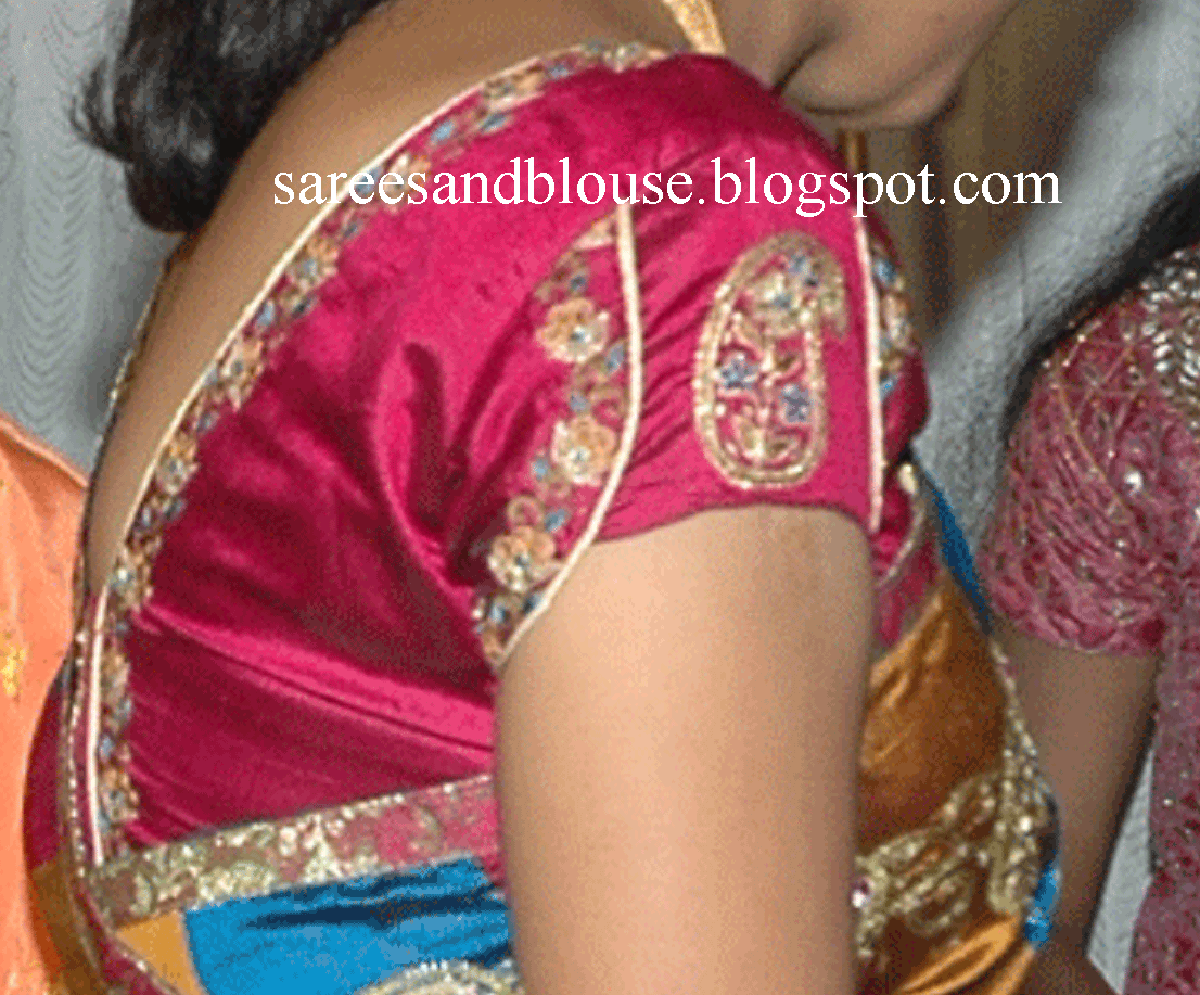 Saree Sleev  Saree  blouse Designs Blouse  design saree Designs
