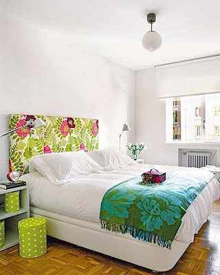 White Apartment Interior Design bedroom from Mi Casa Revista