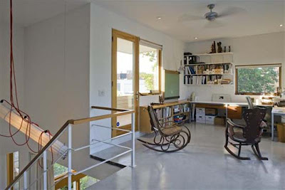 Fleming House Office Room Design by Levitt Goodman Architects
