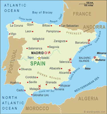 Toledo Spain Map
