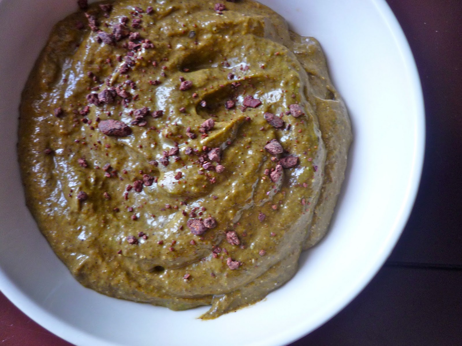 SketchFree Eating Raw GreenChocolate Pudding w/ Stevia (Vegan, GF)