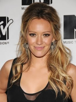 Cornrow Celebrity Hairstyles Hilary Duff S Half Updo With Pouff