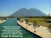Tengo orgullo de ser del Norte, del mero San Luisito, porque de ai es Monterrey...