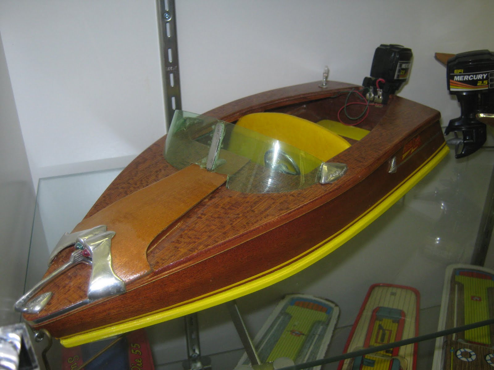Vintage Electric Toy Outboard Boats