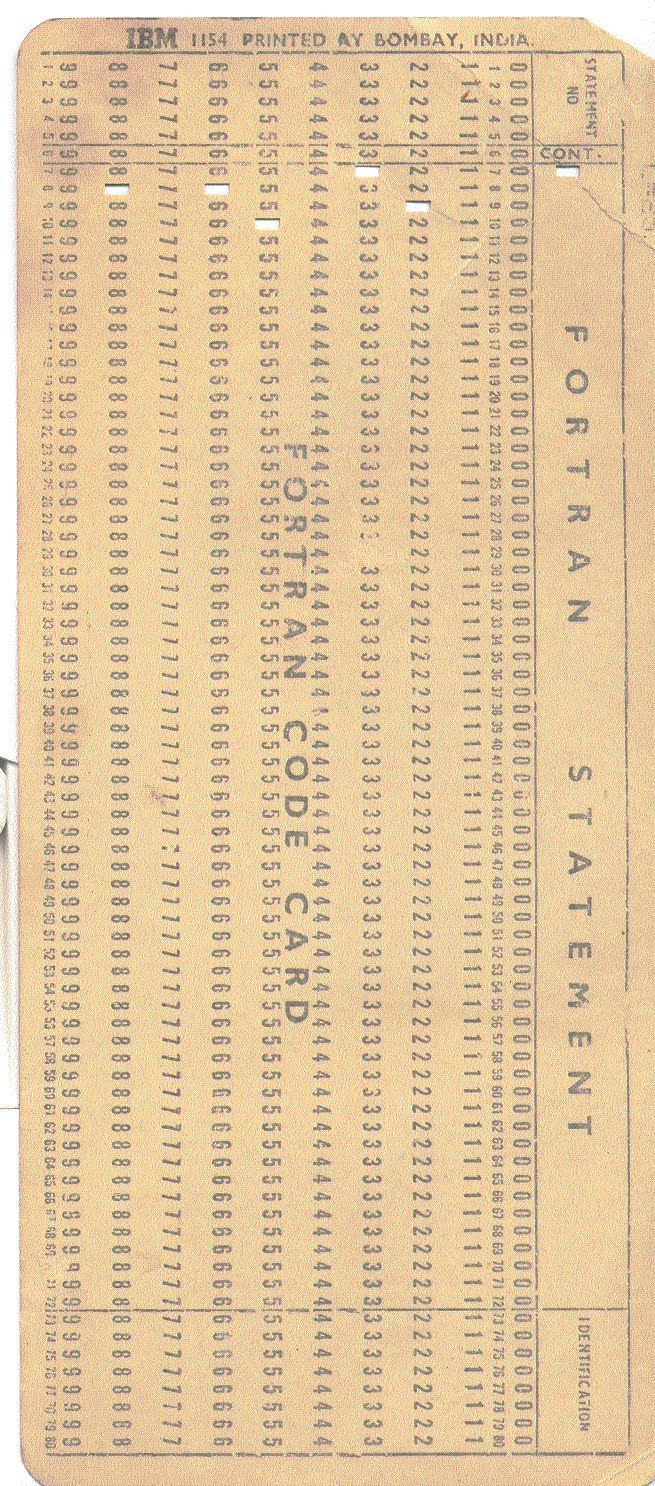 Fortran Punch Card