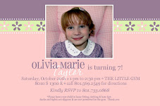 Olivia's Birthday Announcement