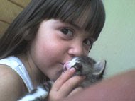 Sophie et son chat