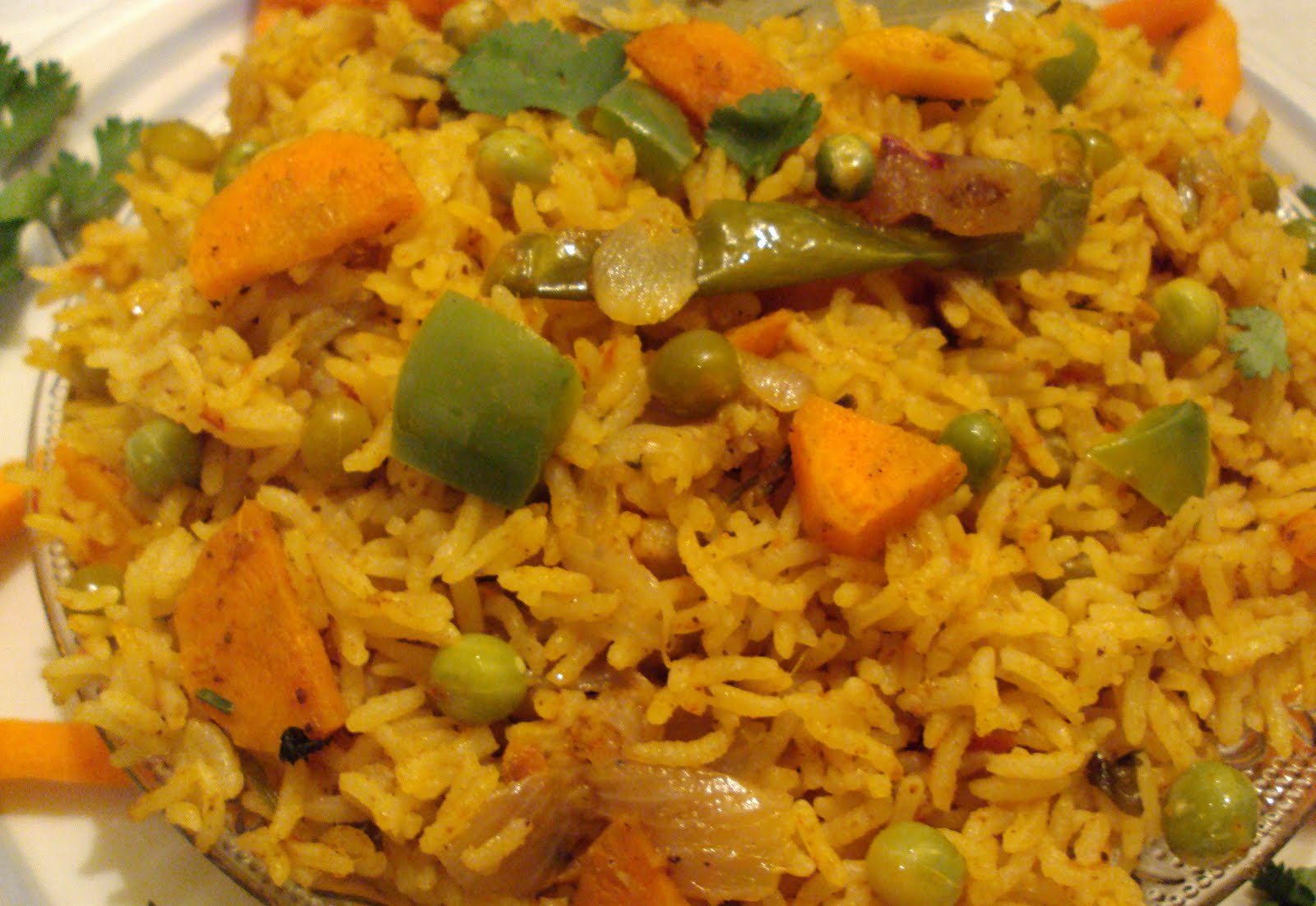 Carrot Peas Biryani
