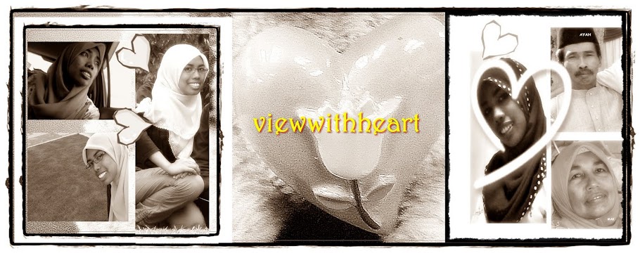 view with heart