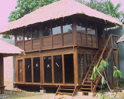 Gazebo, a wooden house from Java