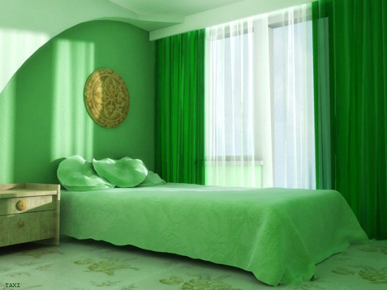 Green Bedroom Decor for Small Bedroom Designs