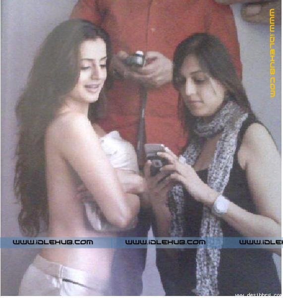Amisha Patel Unseen Preparing for Dabboo Ratnani's Photoshoot