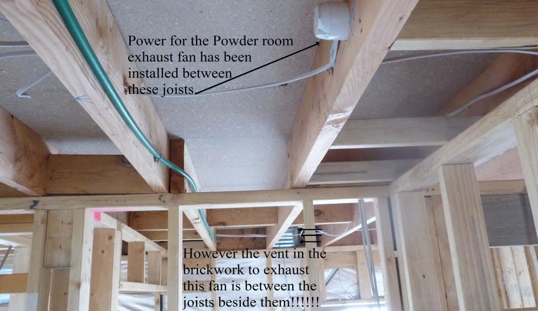 Our House Take 2 Exhaust Fan in Powder Room