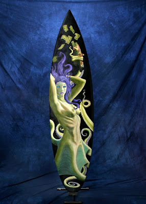 Octopus Girl Painting