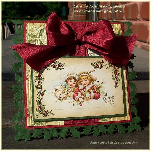 Instead of Ironing Blogspot: ATC Christmas Collection Vintage card