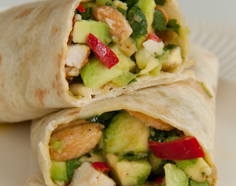 Carolines blog Wraps met avocado en gerookte kip