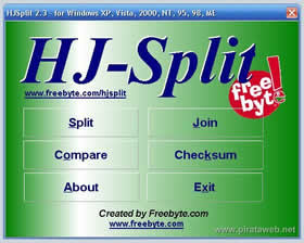 HJ-Split 2.3 Descompactar 001,002 Etc