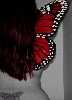 lower back butterfly tattoo. Lower Back Butterfly