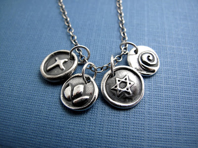 silver charm new year necklace bracelet jewelry
